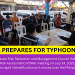 LOOK | The Municipal Disaster Risk Reduction and Management Council (MDRRMC) convened for a Pre-Disaster Risk Assessment (PDRA) meeting on July 24, 2023, for Typhoon Egay undergoes rapid intensification as it moves over the Philippine Sea.